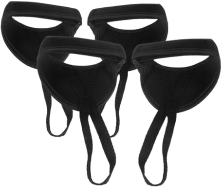 Gogogmee Dragonnes pour Bâtons de Ski et Randonnée 2 Paires Dragonne de Fixation Réglable en Polyester Noir Accessoire Solide pour Maintien Sécurisé et Transport Facile Lors du Ski et