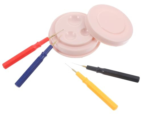 Générique Kit Outil Montre 4 Stylos à Huiler Godet Plastique Solide, Stylo Huilier pour Réparation et Entretien Montre Mécanique, Outil Horloger de Précision