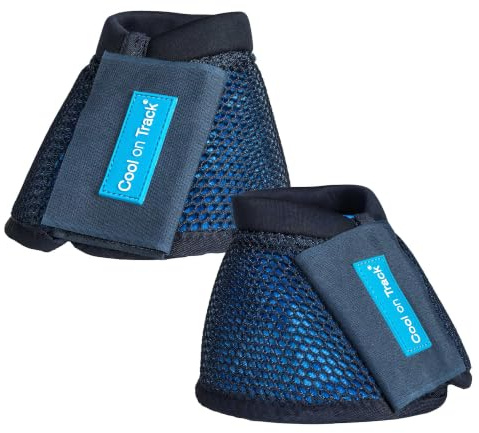 Cool on Track® kyl-hovklockor 2.0 | 3D-nättyg/cool on Track®-material | färg: blå/svart | 1 par (S (pony))