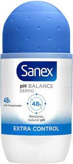 'SANEX DERMO Extra Control – Women Roll-On Deodorant Pack of 6 (6 x 50 ml)