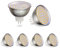 Bonlux 5-PCS 5W MR16 GU5.3 / GX5.3 220V 500 Lumen 120 °LED Ampoule Projecteur Spotlight de Plafond Remplacement d'ampoule Halogène 50W Éclairage de Rail Encastré Blanc Chaud 3000K