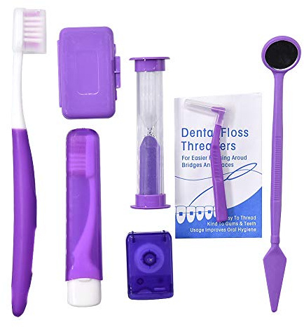 Angzhili Kieferorthopädische Zahnbürsten-Set, Zahnpflege-Set