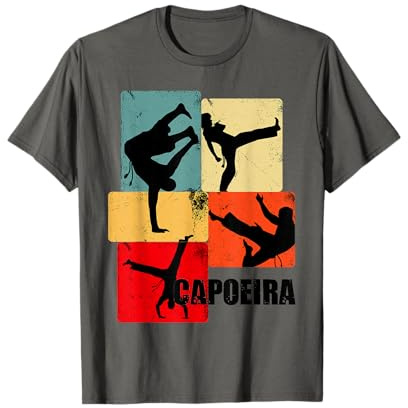 Retro Capoeirista Artes Marciales Entrenamiento Luchador Capoeira Camiseta