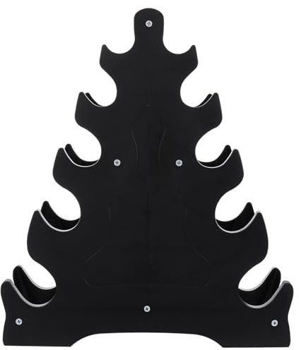 BESPORTBLE Dumbbell Storage Stand Leaf Design Dumbbell Rack Stand for Home Gym Weight Organization Stable Triangular Frame Large Display and Storage Space 17.13 X 14.96 X 3.74 in