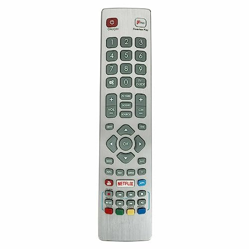 SHWRMC0129 Replacement Remote fit for Sharp Smart TV LC-40FG5142KF | LC-40FG5151KF LC-40FG5152KF LC-40FG5341KF LC-40FG5342KF LC-43CFG6001KF