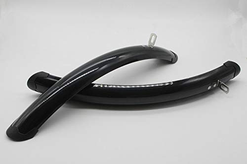 Fahrrad Schutzblech 1 Satz Silber Fahrrad vorne hinten Kotflügel Retro Fahrrad 700C 23C 25C Kotflügel Flügel Rennrad Kotflügel Kotflügel Teile (Color : Black 1 Set)