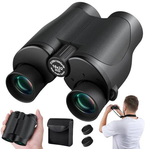 16x32 Fernglas for Erwachsene Kinder - Aurosports High Powered Klein Fernglas für Vogelbeobachtung - HD Leichtgewicht Ferngläser für Jagd Kreuzfahrt Reise Konzert Wandern