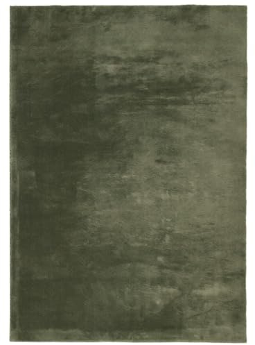 vidaXL Teppich HUARTE Kurzflor Weich und Waschbar Waldgrün 160x230 cm