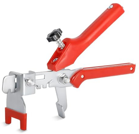 Tile Levelling System, Tile Levelling Tool, Tile Wedges Tile Installation Tools, red (Tile Leveling Plier)
