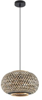 Ceiling Light 'Nerys' dimmable) in Brown Made of Wood for e.g. Living Room & Dining Room (1 Light Source, E27) from Lindby | Pendant Lighting, lamp, Hanging lamp, lamp, Ceiling lamp, Hanging Light