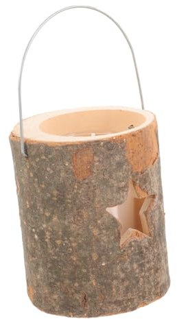 4 Stück Leuchter Votivkerzenhalter weihnachtliche Tischdekoration büro Dekoration Office Decoration die Weihnachtskerze Christbaumschmuck Kerzenhalter-Szenenverzierung hölzern PRETYZOOM