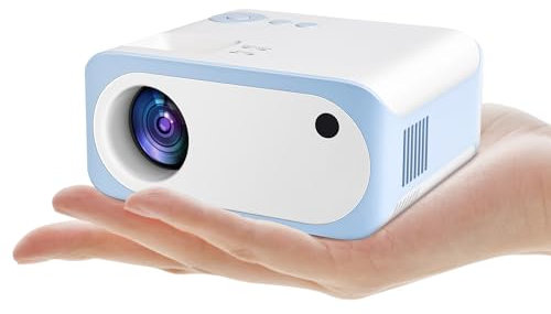 Mini proyector, proyector de video nativo real 1080P Full HD, proyector de cine en casa portátil 2025, compatible con HDMI, USB, AV, Smartphone/Laptop/TV Stick, proyector pequeño INLAIER
