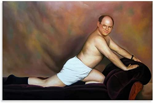 MINGYANMAO Quadro A Olio su Tela 30 * 50cm Seinfeld George Costanza Senza tempo di seduzione Tela Arte da parete Soggiorno Poster Camera da letto Decorazione Pittura Senza Cornice