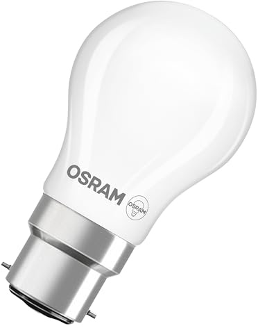 Osram Lampe LED Superstar P40 Globe Filament dimmable, 2700 K blanc chaud, 3,4 W, B22d, dépolie, 470 lm, 15 000 h, pour luminaires de table et suspendus, non éblouissante
