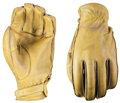 IOWA 66 Motorcycle Gloves for Men Women Finger Touchscreen Motorbike Gloves for BMX ATV MTB Riding Road Racing Cycling Climbing Motocross, Brush Gold, XL