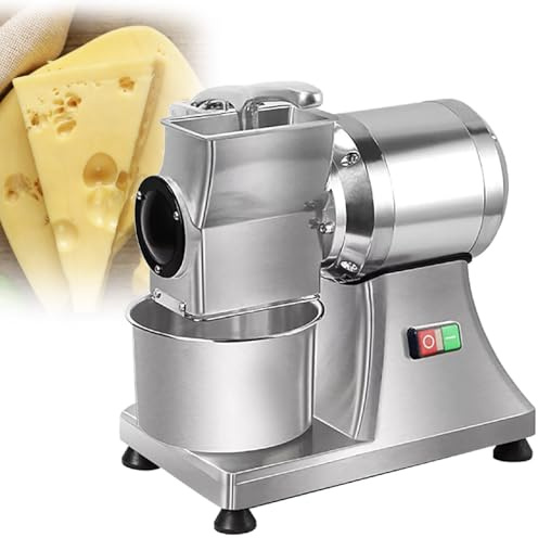 Râpe à fromage électrique commerciale, déchiqueteuse alimentaire robuste pour fromage, parmesan, chapelure, haute capacité 40 kg/h