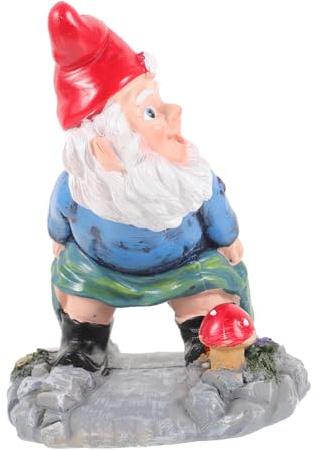 ibasenice Estatuilla de Duende para Jardín Decoración de para Exterior Adorno de Jardín para Patio y Césped Figura de Duende y Resistente