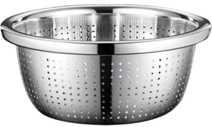 Scolapasta in acciaio inox da cucina, resistente, ispessito, 28 cm