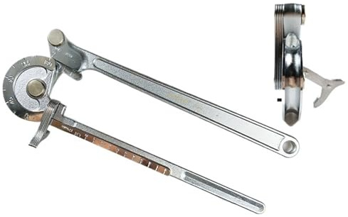 Hochleistungs-Rohrbieger, 0–180 ° manueller Rohrbieger for 6/8/10/12 mm Kupfer-Aluminium-Edelstahlrohre(12mm-97344)
