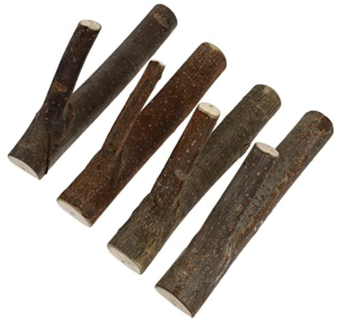 WEKADRIN 4stücke Holzhaken Für Wand Natur Rustikale Kleidungsaufhänger Aus Holz Mit Glatter Oberfläche Für Schlüssel Hüte Mäntel Und Andere Gegenstände Für Wohnzimmer Küche Büro