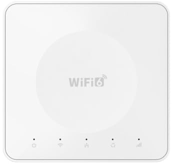 Paaruter Enrutador 4G LTE con Módem WiFi 6 y Tarjeta SIM Compatible con 10 Conexiones de Dispositivos. Enrutador Inalámbrico Móvil para Asia, África y Europa.