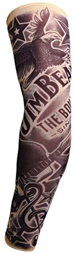 Alomejor Manga de Tatuaje Falso Temporal Manga sin Costura de Brazo Estirable para Salidas Nocturnas Bar Unisex (TS-150)