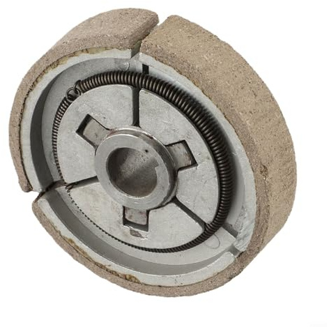 Automatic Centrifugal Clutch for 168F 170F Engine, 20mm Shaft Diameter Metal Tiller Pulley for Mini Tiller Farming Machine, 1 Pack(Round Spring)