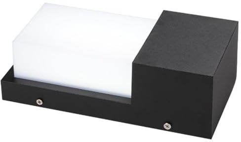 FIXOSHEE Applique da Parete a LED 10W in Alluminio e PC per Esterni Lampada da Cortile e Giardino Resistente alle Intemperie Luce Esterna per Vialetti Scale e Terrazze