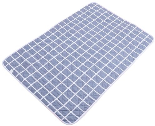 UTHCLO Alèse Imperméable Antidérapante 80x120 Cm pour Incontinence, Protège-matelas Lavable en Tissu Argenté Matelassé, Protection Urinaire pour Personnes Âgées et Usage