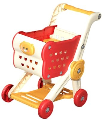 idqwsswt Kids Shopping Trolley Mini Grocery Carts Educational Fun Learning Interactive Pretend Play Supermarket Handcart Supermarket Handcart Toy Party Favors