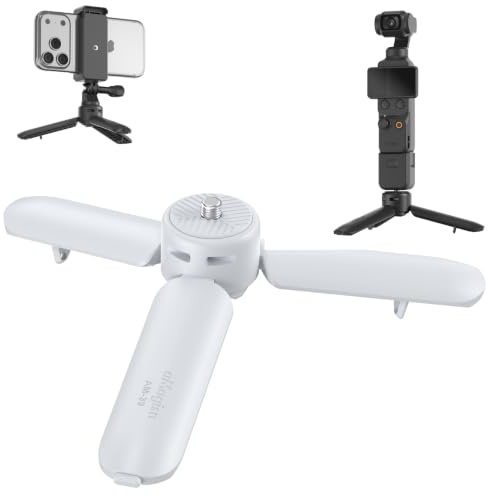Honbobo Palo Selfies Trípode para Insta360 X6/dji/GoPro, Mini Trípode Sujeción rápida Palo Selfies Accesorios para Insta360 X6/dji/GoPro (White)