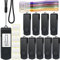 Uflatek 16GB USB Sticks Speicherstick Memory Stick USB 2.0 10 Stück Schwarz Flash Drive Rotate Flash Laufwerk Metall Thumb Drive Externer Datenstick mit Lanyard