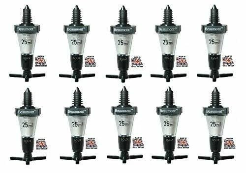 We Can Source It Ltd – Solo Bar Optic Spirit Measures 25ml CE Stamped with Non-Drip Dispenser – Ideal for Bars, Pubs & Home Use – Accurate Pour Control & Easy Installation - Pack of 10
