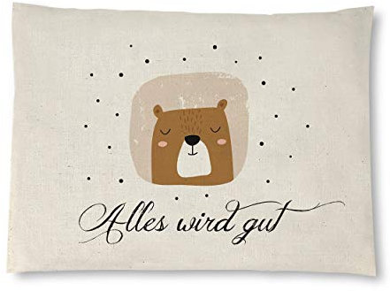 Reelax.me Kirschkernkissen, Körnerkissen für die Mikrowelle Alles wird gut – Mutmacher-Geschenk für Männer & Frauen – in Handarbeit hergestellt – Geschenkidee als Kühlkissen oder Wärmekissen