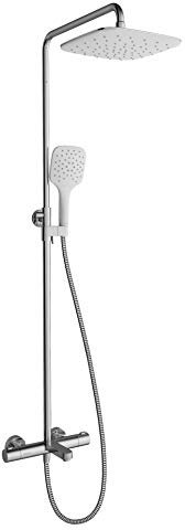 RAVAK | DUAL-DUSCHSYSTEME | BADEWANNEN-DUSCHSÄULE MIT THERMOSTAT-ARMATUR UND DUSCH-SET TERMO 300| TE 092.00/150