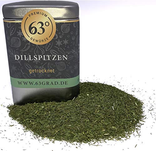 63 Grad - Premium Dillspitzen - Dill, Dill-Spitzen - getrocknet geschnitten (30g)