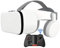 RSGK Gafas De Video VR 3D, Casco De Realidad Virtual HD con Gamepad, Gafas VR para TV, Películas Y Videojuegos Compatibles con iOS, Teléfonos Android