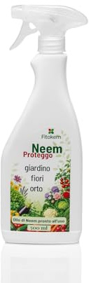 Olio di Neem Spray Pronto all'Uso 500ml per Orto, Piante e Giardino - Protezione Totale per piante Argan Italia