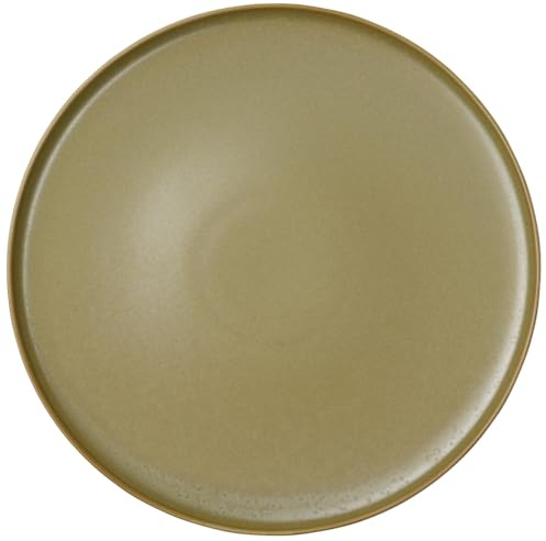 ASA COPPA MISO Essteller Porzellan Matt Gelb, Durchmesser: 26,5cm, Spül- Mikrowellen- Gefrier- und Ofengeeignet, 19160194