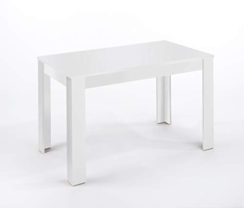 byLIVING Esstisch Nepal, Küchentisch in Weiß, 140 x 80, H 75 cm | Großer Tisch