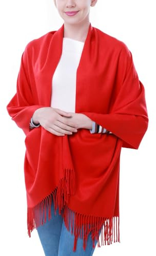 vimate Damen Pashmina Stola und Schal, Soft Tücher und Wickel für Abendkleider Pashmina Schals tücher für Frauen Blanket Scarf