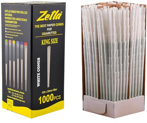 Zetla 1000 Cones King Size - Vorgedrehte Joint Tubes - Conische Tubes mit Filter Green (109 x 21 mm) - Joint Cones King Size