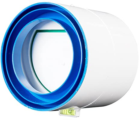 DEZARO Raccord avec clapet Anti-Retour - pour système de Ventilation VMC - Diamètre de 75 mm - Raccord de Tuyau pour Conduit et Conduit de Ventilation, 100mm