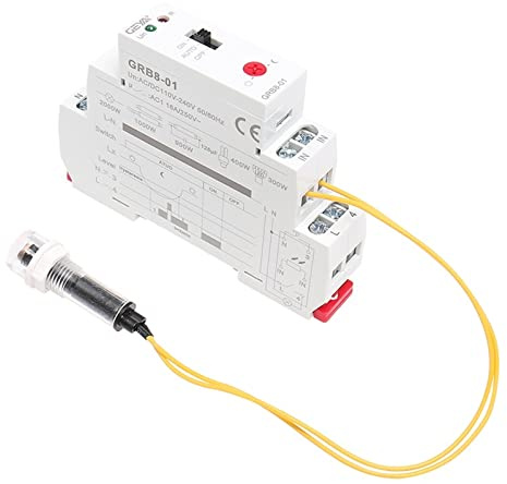 GRB8-01/02 Twilight Switch with Sensor AC110V-240V Photoelectric Timer Light Sensor Relay (Size : GRB8-02 AC110-240V) Replacement Switch (Size : GRB8-01 AC110-240V)
