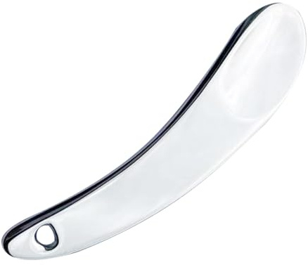 Spatola per trucco, compatta e riutilizzabile, per e cura della pelle | con cucchiaio per denti a forma di cucchiaio, ecologica, piccola spatola per trucco e per gli occhi