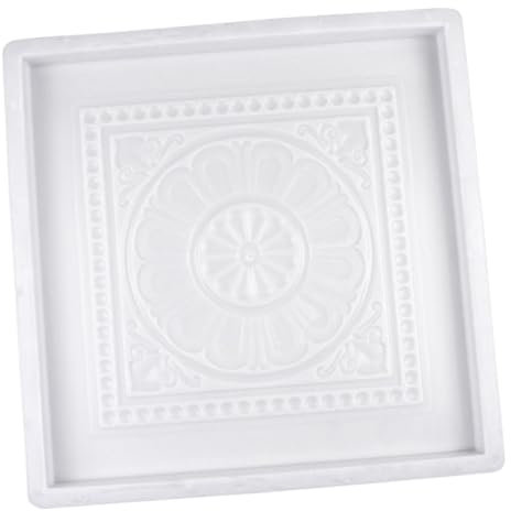 SEWOART Molde Para Baldosas De Vintage Reutilizable Plástico 40x40 Cm Diy Para Jardines y Patios
