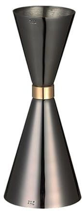 QuxetlRyz Jigger Jigger de Acero Inoxidable for cócteles, medidores de Barra, Herramientas de Barra, Accesorios de Barra(RingBlack 30 60ml)
