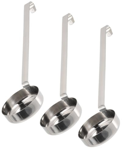 TOPPERFUN 3pezzi Per Salsa Inossidabile Per Pizza Gravy e Utensili Design Gancio Per Appenderli