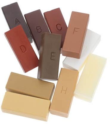 TOVINANNA 11pièces Blocs De Cire Pour Réparation De Parquet Couleurs Pour Réparer Parquets Stratifiés Meubles Rayures Couleurs Du