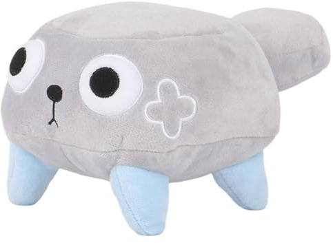 KUKUShining Dandy's World Plush, Poppy Stuffed Animal Doll Cute Soft Plushies Toy Christmas Halloween Birthday Gift for Kids Adults(Pebble Gray)